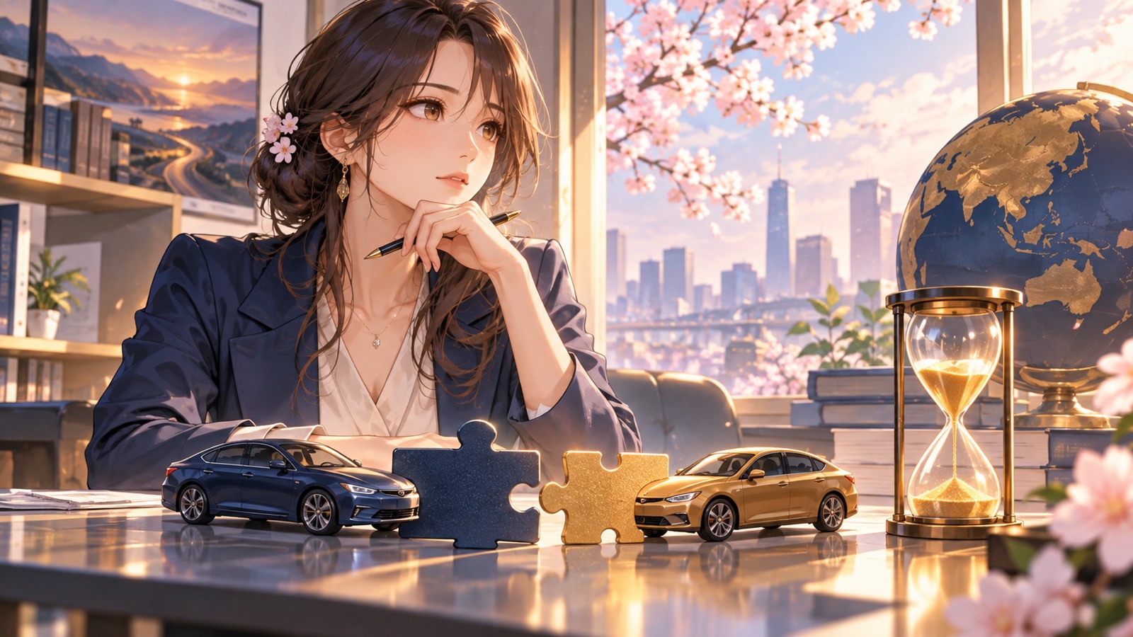 「今回は日産にとって「ラストチャンス」に近い物だったはず」を題材にした架空の成人人物のアニメ風イラスト