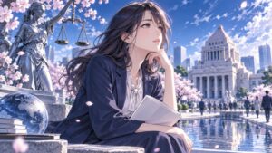 「よっぽど人徳がなかったんでしょうね」を題材にした架空の成人人物のアニメ風イラスト