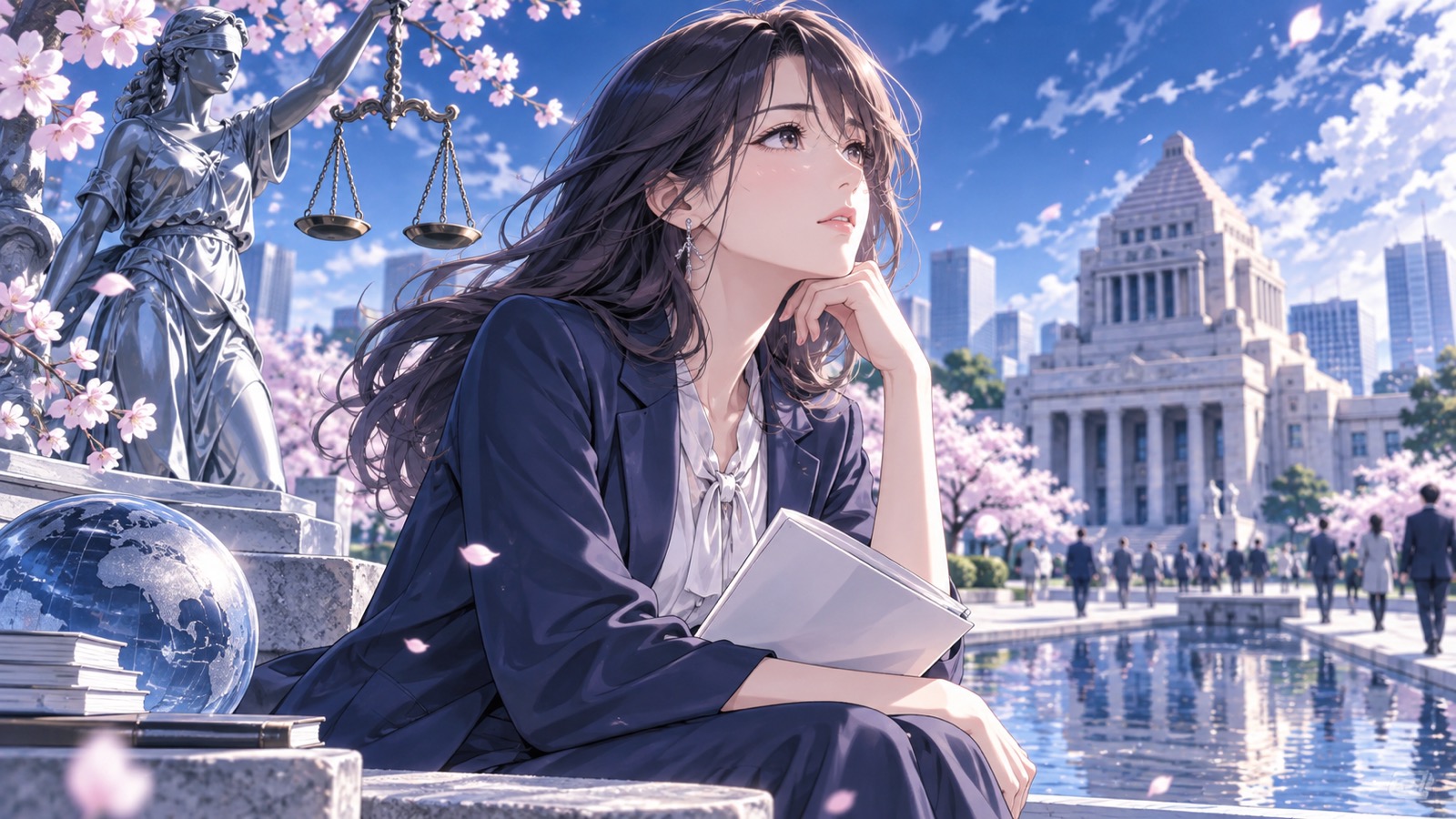 「よっぽど人徳がなかったんでしょうね」を題材にした架空の成人人物のアニメ風イラスト