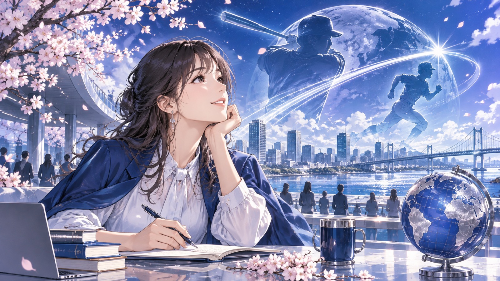 「本当に絵になる男ですね」を題材にした架空の成人人物のアニメ風イラスト