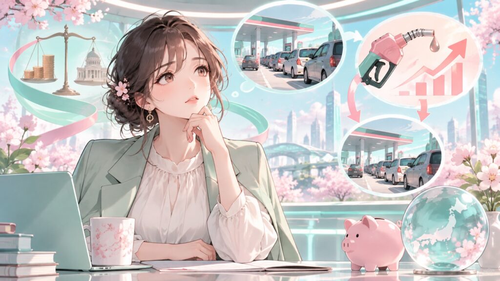 「並んだってまたすぐ入れる事になるのだから意味が無いのでは」を題材にした架空の成人人物のアニメ風イラスト